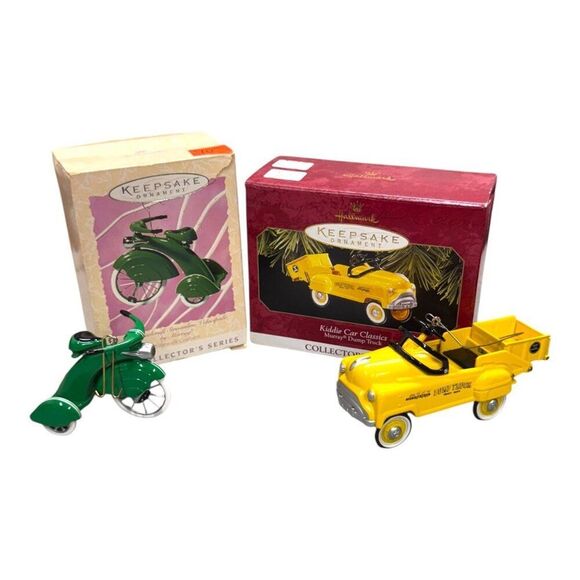 Hallmark Keepsake Kiddie Car Classics 1997 Die-Cast Metal Dump Truck Tricycle - Picture 1 of 8